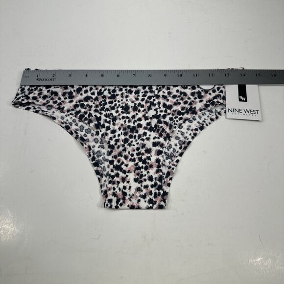 Nine West Women's Size Large Panty Brief Hi Cut Leopard Print New With Tags - Picture 7 of 9